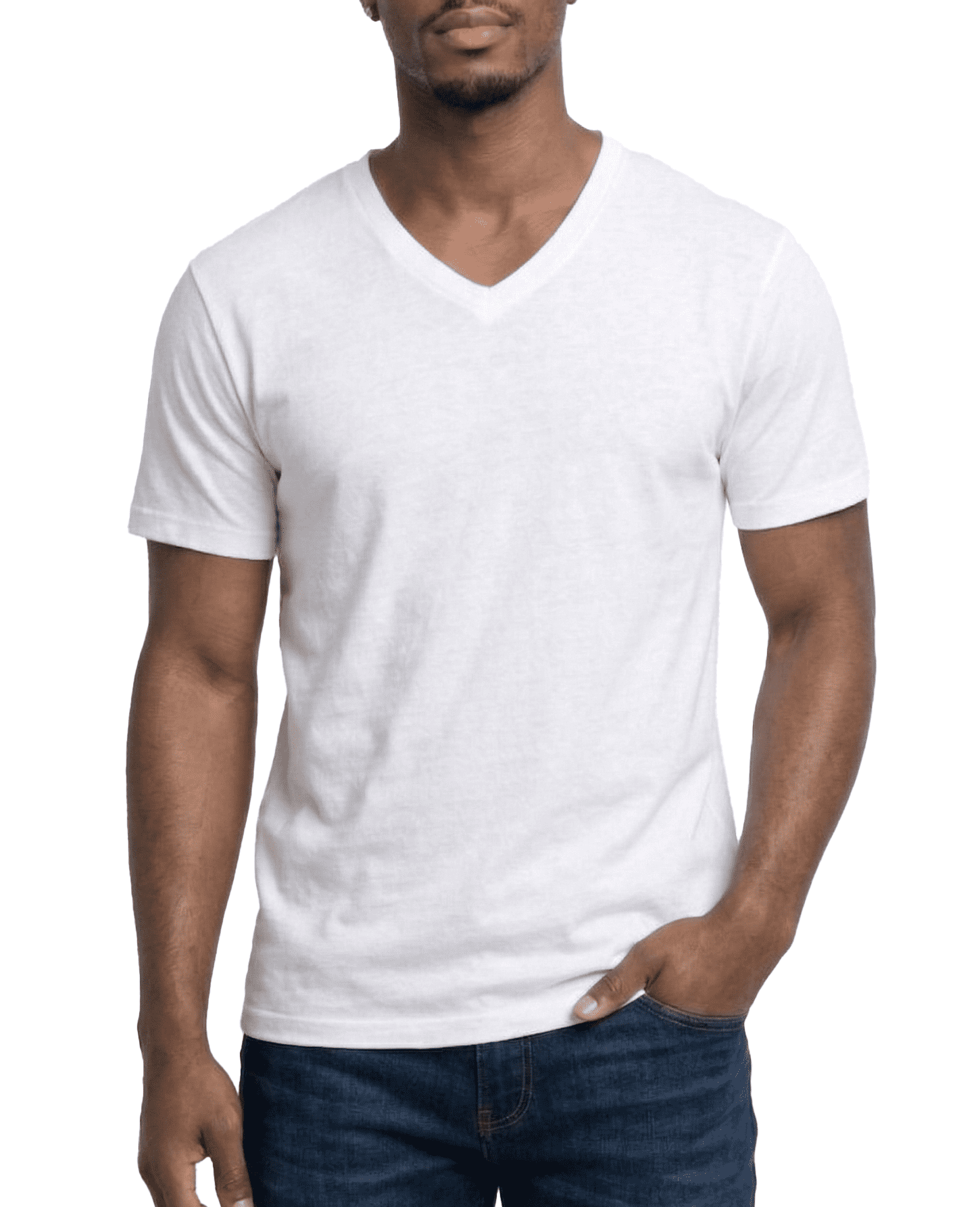 Access Men's Heavyweight Short Sleeve Cotton V-Neck T-Shirt (Pack of 3 ...