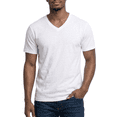 thumbnail image 1 of Access Men's Heavyweight Short Sleeve Cotton V-Neck T-Shirt (Pack of 3) (White, X-Large) AT37, 1 of 9