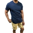 thumbnail image 1 of Access Men's Premium Cotton Spandex T-Shirts (Navy, Medium), 1 of 1