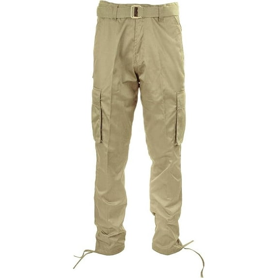 Access Men's Relaxed Loose Fit Cargo Work Pants (Khaki, 30x32) AP1515