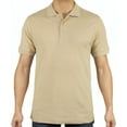 thumbnail image 1 of Access Men's Short Sleeve Classic Uniform Pique Polo Shirt (Khaki, Large) AP21, 1 of 8