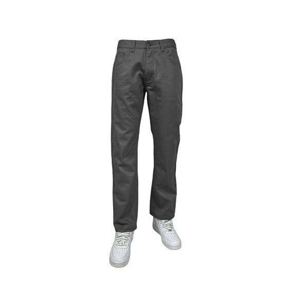 Access Men's Slim Straight Relaxed Fit Twil Pants (DK Gray, 36x34)
