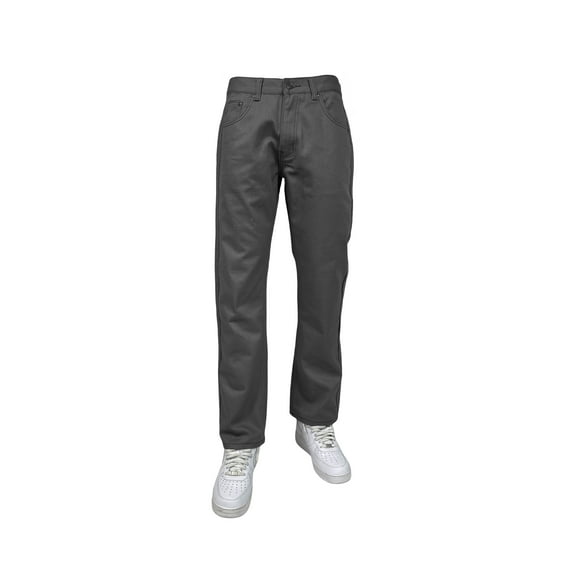 Access Men's Slim Straight Relaxed Fit Twil Pants (DK Gray, 40x30)