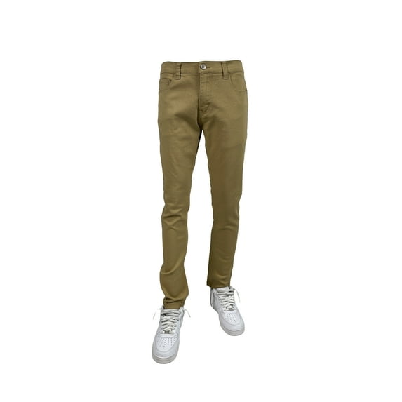 Access Men's Slim Straight Relaxed Fit Twil Pants (Khaki, 38x34)