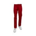 thumbnail image 1 of Access Men's Slim Straight Relaxed Fit Twil Pants (Red, 34x32), 1 of 7