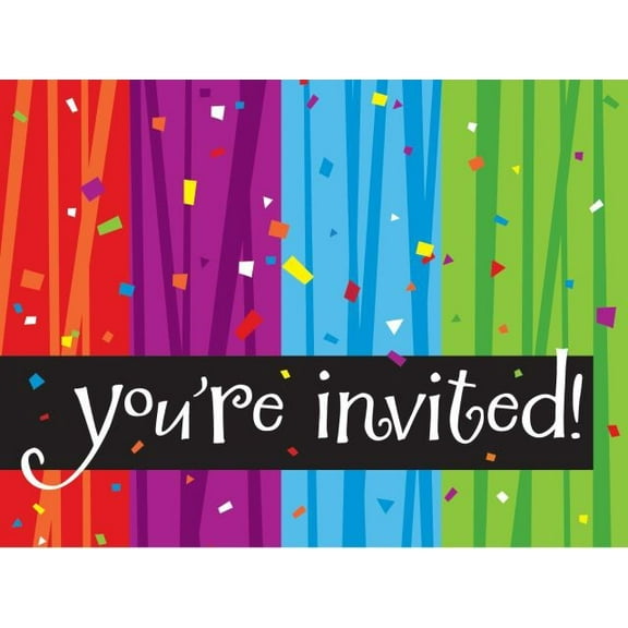 Access Milestone Celebrations You're Invited Invitation Card, 8 Ct