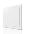 thumbnail image 1 of BOZZON Access Panel for Drywall, 10 x 10 in, Wall Hole Cover, Heavy-Duty Plastic, White, 1 of 9