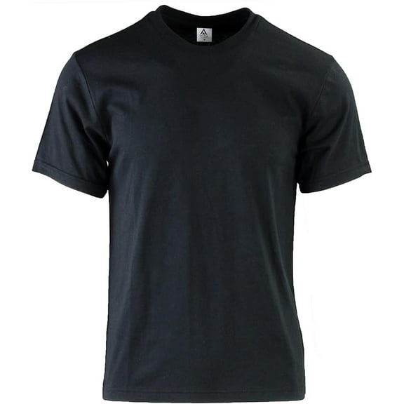 Access Premium Fitted Crew Neck Tees (Black, 3X-Large)
