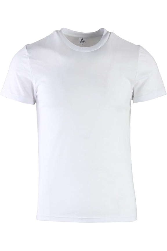 Premium Fitted Crew Neck Tees (White, Large)