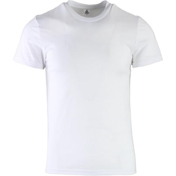 Access Premium Fitted Crew Neck Tees (White, Medium)