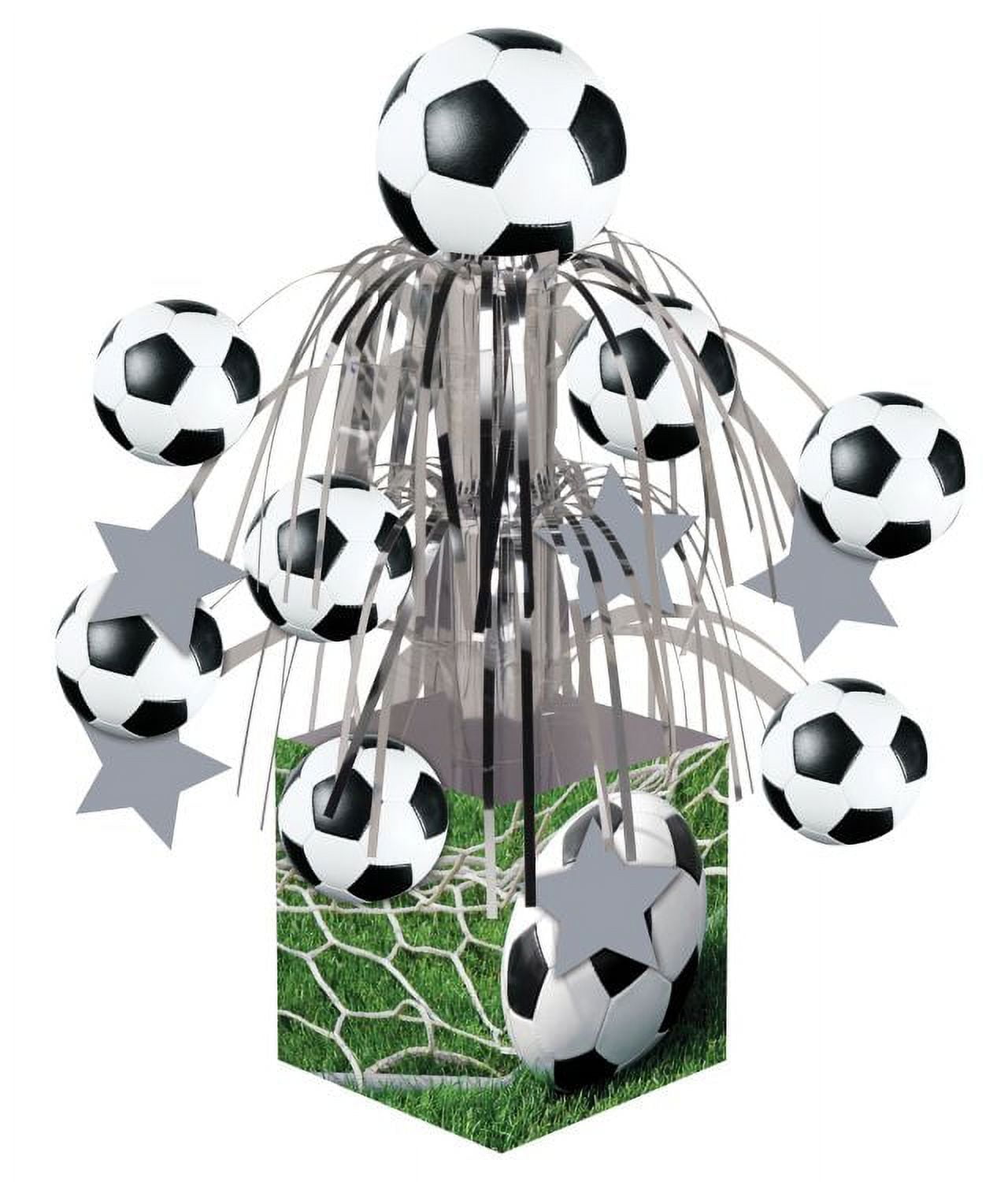 CREATIVE CONVERTING Access Sports Fanatic Soccer Mini Cascade Centerpiece, 1 Ct