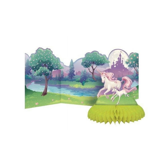 Access Unicorn Fantasy Honeycomb Centerpiece, 1 Ct