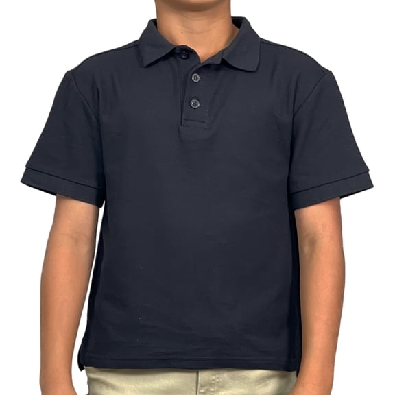 Access Unisex Kid's Short Sleeve School Uniform Pique Polo (Black, X-Large) (18/20)