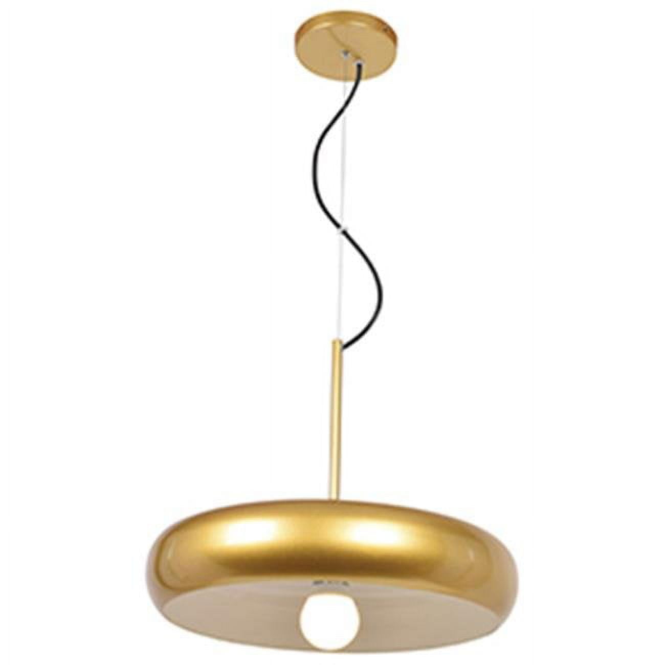 Gold and White Aluminum LED Pendant Light