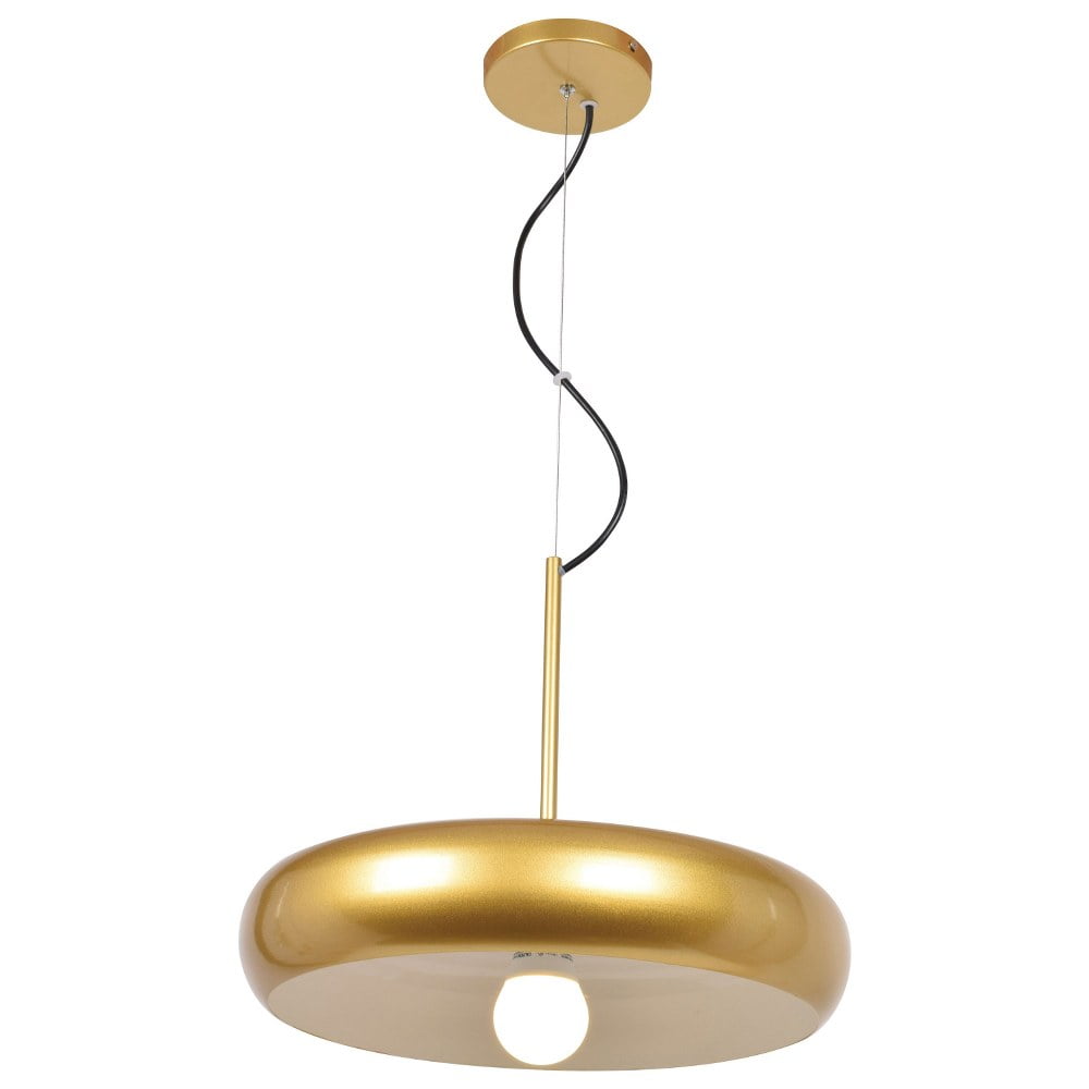 Gold and White Aluminum LED Pendant Light