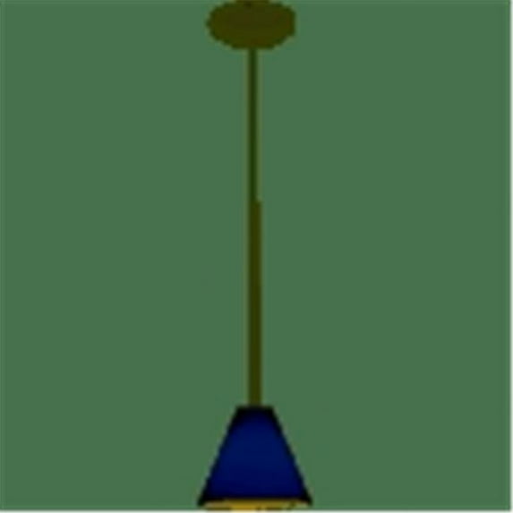 Accesslighting 28004-4R-BS-COB Martini LED Rod Cobalt Glass Pendant- Brushed Steel