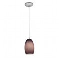 thumbnail image 1 of Accesslighting 28078-4C-BS-PLC Chianti Cord Purple Cloud Glass Pendant&#44; Brushed Steel, 1 of 2