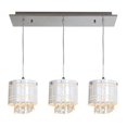 thumbnail image 1 of Accesslighting 50971-CH-WH Three Light Chrome White Glass Multi Light Pendant, 1 of 1
