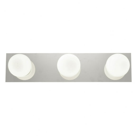 Accesslighting 62473LEDD-CH-OPL Classic 3 Light Dimmable LED Wall Vanity Fixture- Chrome
