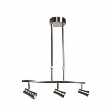 Accesslighting 63063LEDD-BS Sleek 3Light Dimmable LED Spotlight Pendant- Brushed Steel