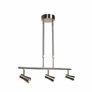 Access Lighting Sleek 3 Light LED Pendant Spotlight - Brushed Steel - 63063LEDD-BS
