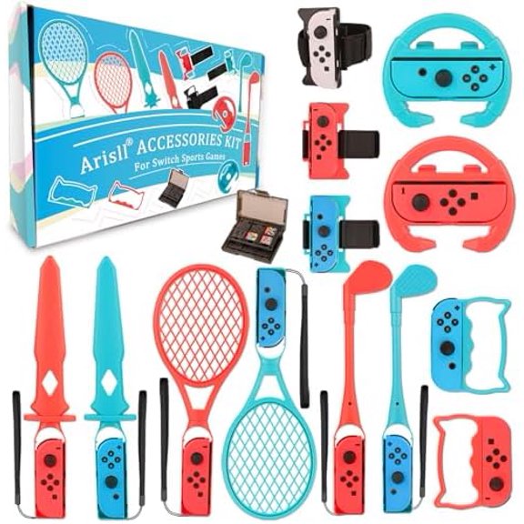 Accessories - 14 in 1 Accessories Kit for ,Family Accessories Bundle Kit Compatible with / OLED