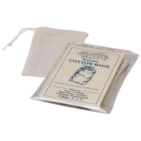 Accessories 6014 Flower Valley Reusable Cotton Tea Bags