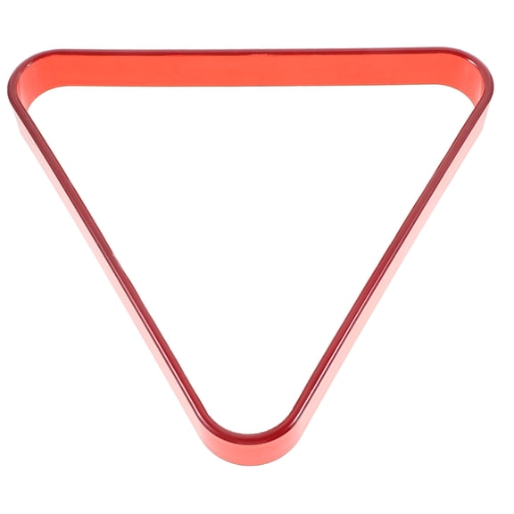 CIMAXIC Sturdy Red Plastic Pool Balls Rack Triangle for Home Pool Tables and Game Rooms