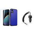 thumbnail image 1 of Accessories Bundle for Motorola Moto G Power 5G 2024: Dual Layer Tough Magnetic Shockproof Cover Case, Tempered Glass Screen Protector, Fast Car Charger (Extra USB-C Port) - Cobalt Blue, 1 of 8