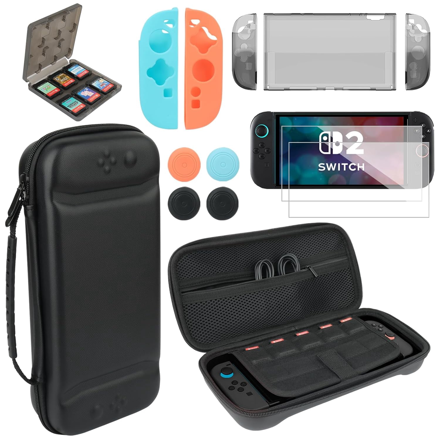 Accessories Bundle for NS Switch 2 (2025), Kit with Carrying Case ...