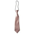 thumbnail image 1 of Accessories Classic Satin Casual Uniform Solid Color Short Style Elastic Neck Tie No Small Tie School Kids Tie Wedding PINK, 1 of 1