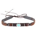 thumbnail image 1 of Accessories | Cowboy Hat Bands Ethnic Western Hat Bands For Cowboy Hats Turquoise Hatbands Beaded Hat Bands For Women Men | Platform Competitor Title Cowboy Hat Bands,51.2 inch,Purple, 1 of 9
