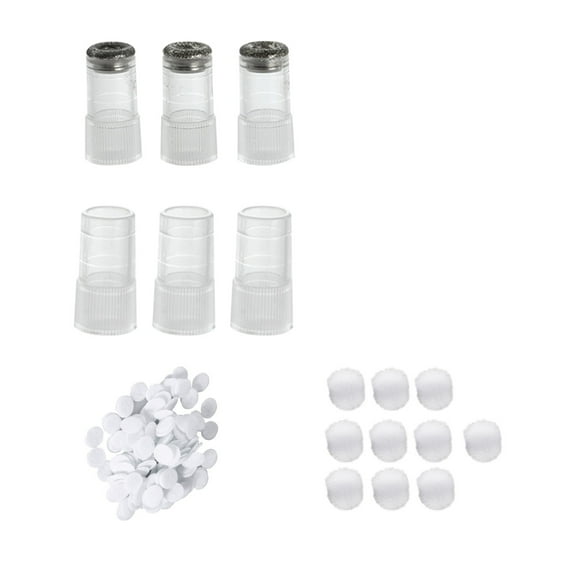 Accessories for Diamond Microdermabrasion Vacuum Peeling Skin Rejuvenation, Containing Different Size Vacuum Treatment Heads / Diamond Tips, Cotton Filter, Sponge (Excluding Instruments)