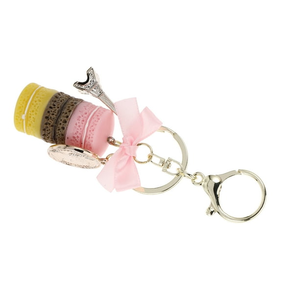 Macarons Model Girl Keychain Lanyard Bag Pendant Accessory Charm for Women and Teens