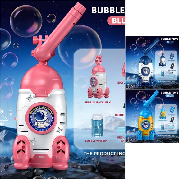 Accessories Kids Rocket Shaped Blower for Outdoor Riding with Adjustable Handlebar Mount Portable Travel Toy for All Ages Design