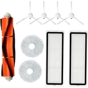 Accessories Kit Compatible with Dreame Bot L10S Ultra Robot Vacuum, 1 Main Roller Brush 2 Hepa Filters 4 Side Mop Cloths