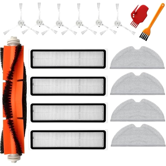 Accessories Kit for Dreame D9 D9 Max D9 Pro L10 L10 Pro with Main Brush Side Brush Filters Mop Cloth Cleaning Brush