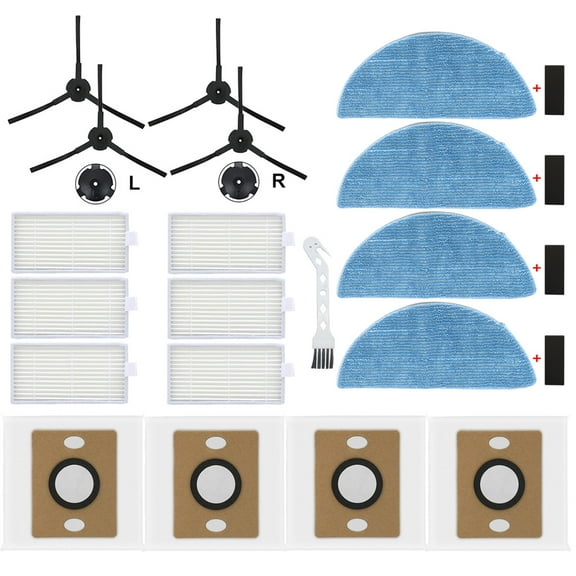 Accessories Kit for ILIFE A12 Pro/V9/V9 Pro/G9/G9 Pro Robot Vacuum Cleaner Replacement Spare Parts