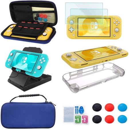 Accessories Kit for Nintendo Switch Lite - Accessories Bundle with Carrying Case, Protective Cover case, 2-Pack