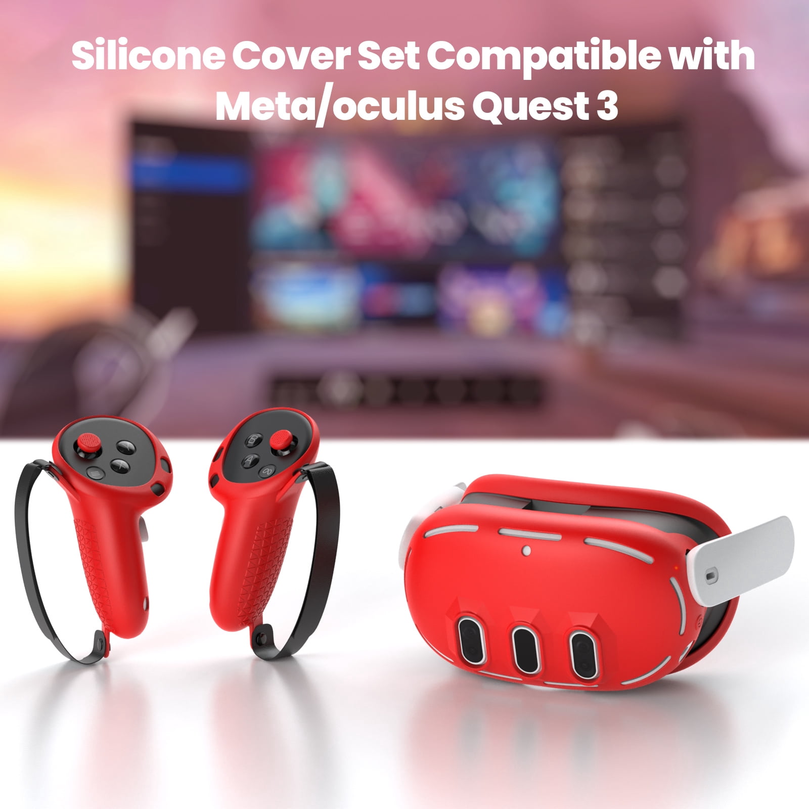 JMIANeodark VR Sets Silicone Cover, for Meta & Oculus, Red - Walmart.com