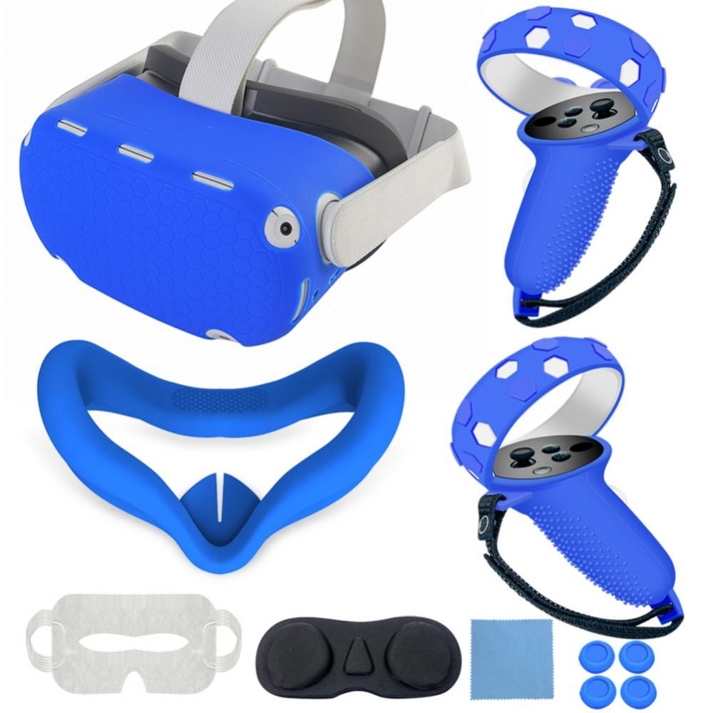 Keimprove Oculus Quest 2 Accessories, Silicone Face & Lens Cover ...