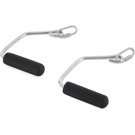Accessories Open Ended Chrome Grip Handles for Home Workout Machines, Compatible for Supra, Electra, FIT, Black
