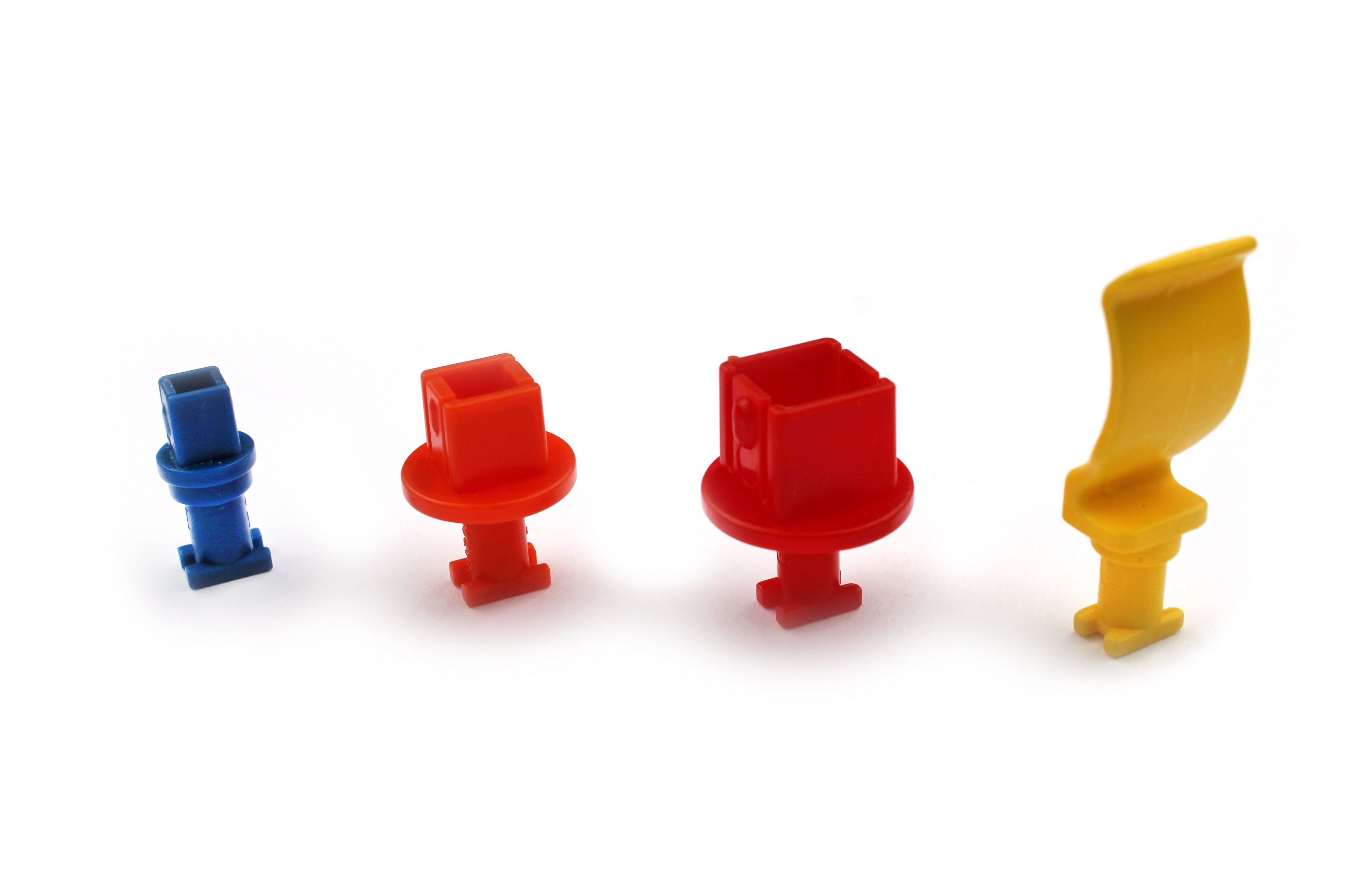 Universal Clips and Socket Holders Mix Pack - 50 Pieces, Multicolor Plastic