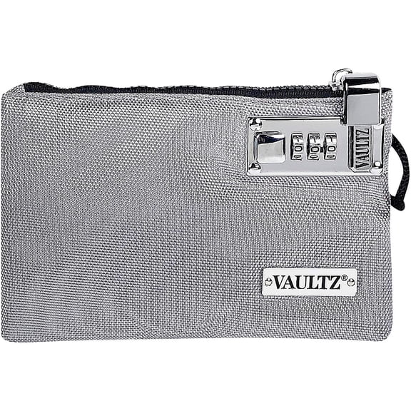 Locking Accessories Pouch, 5x8, Gray