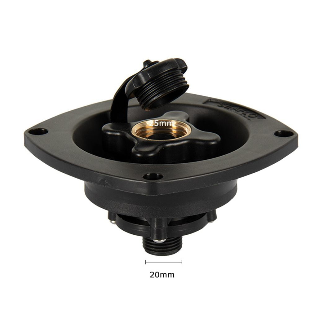 Accessories RV City Marine Boat Check Valve One-way Water Fill Inlet Gravity BLACK