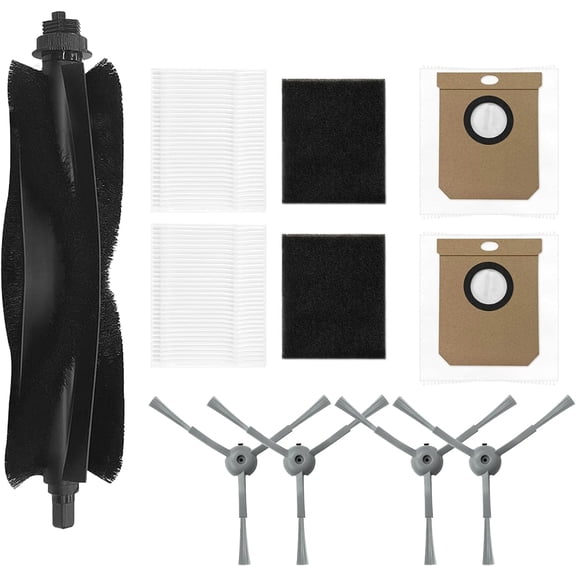 Accessories Replacement for eufy L60 L50 Robot Vacuum Accessories Mainbrush,2X Filters,2X dust Bags,4X sidebrushes
