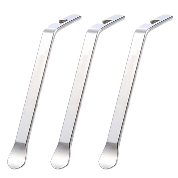 Accessories Tire Tools Set for Efficient Wheel 3 Piece Spoon Tire Levers Changing Tools Gadgets,12.2cm,Sliver