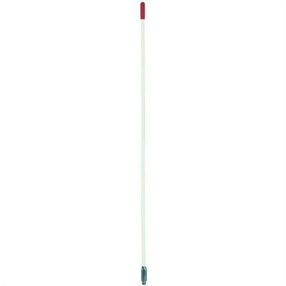 Accessories Unlimited AU22-W 3 ft. Fiberglass CB Antenna with 0.38 x 24 in. Threads - White