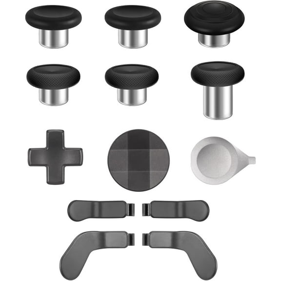 Accessories for Xbox Elite Controller Series 2-13 in 1 Replacement Paddles Thumbsticks Joystick Analog Sticks Parts Repair Kit Component Set with 2 D-Pads, 1 Tool