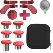 Accessories for Xbox One Elite Series 2 ControllerModel 1797,Metal Thumbsticks Replacement Parts Kits Compatible with Xbox Elite Wireless Controller Series 2 CoreRed